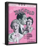 Song Sheet Cover: The Great Ziegfield-null-Framed Art Print