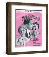 Song Sheet Cover: The Great Ziegfield-null-Framed Art Print