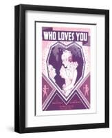 Song Sheet Cover: Who Loves You-Cliff Miska-Framed Art Print