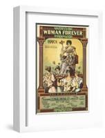 Song Sheet Cover: Woman Forever March By E.T. Paull-null-Framed Art Print