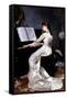 Song Without Words, Piano Player, 1880-George Hamilton Barrable-Framed Stretched Canvas