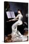 Song Without Words, Piano Player, 1880-George Hamilton Barrable-Stretched Canvas