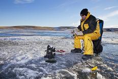 Ice Fishing-songbird839-Stretched Canvas