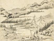 Album de huit feuilles : paysages-Songcang Zhang-Framed Stretched Canvas