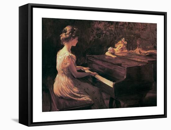 Songs of Childhood-Charles Couirtney-Framed Stretched Canvas