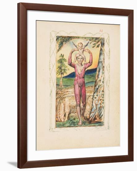 Songs of Experience: Frontispiece, c.1825-William Blake-Framed Giclee Print