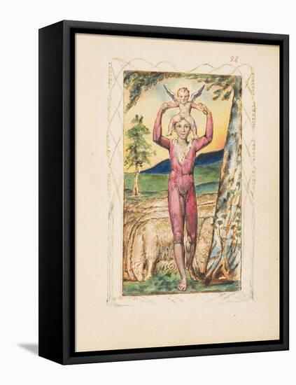 Songs of Experience: Frontispiece, c.1825-William Blake-Framed Stretched Canvas