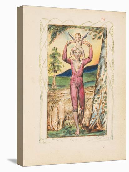 Songs of Experience: Frontispiece, c.1825-William Blake-Stretched Canvas