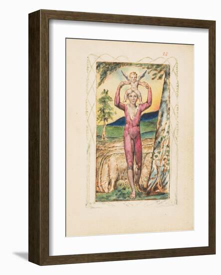 Songs of Experience: Frontispiece, c.1825-William Blake-Framed Giclee Print