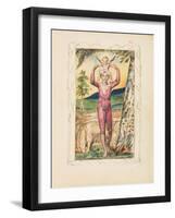 Songs of Experience: Frontispiece, c.1825-William Blake-Framed Giclee Print