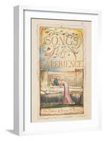 Songs of Experience: Title page, c.1825-William Blake-Framed Giclee Print