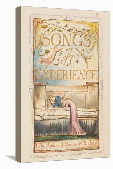 Songs of Experience: Title page, c.1825-William Blake-Stretched Canvas