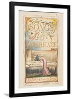 Songs of Experience: Title page, c.1825-William Blake-Framed Giclee Print