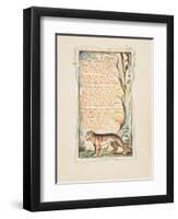 Songs of Innocence and of Experience: The Tyger, c.1825-William Blake-Framed Giclee Print