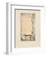 Songs of Innocence and of Experience: The Tyger, c.1825-William Blake-Framed Giclee Print