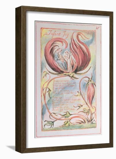 Songs of Innocence, Infant Joy, 1789-William Blake-Framed Giclee Print