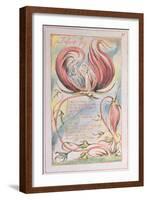 Songs of Innocence, Infant Joy, 1789-William Blake-Framed Giclee Print