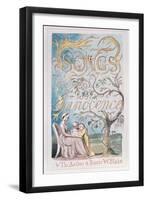 Songs of Innocence, Title Page, 1789-William Blake-Framed Giclee Print