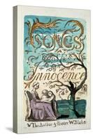 Songs of Innocence, Title Page-William Blake-Stretched Canvas