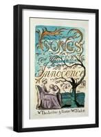 Songs of Innocence, Title Page-William Blake-Framed Giclee Print
