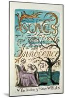 Songs of Innocence, Title Page-William Blake-Mounted Giclee Print
