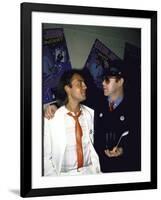 Songwriters Bernie Taupin and Elton John-null-Framed Premium Photographic Print