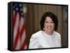 Sonia Sotomayor Arrives to Be Sworn in as First Hispanic and Third Woman in Supreme Court's History-null-Framed Stretched Canvas