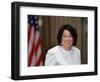 Sonia Sotomayor Arrives to Be Sworn in as First Hispanic and Third Woman in Supreme Court's History-null-Framed Photographic Print