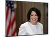 Sonia Sotomayor Arrives to Be Sworn in as First Hispanic and Third Woman in Supreme Court's History-null-Mounted Photographic Print