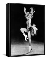 Sonja Henie Performing in Her Own Ice Show, Early 1950s-null-Framed Stretched Canvas