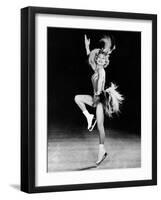 Sonja Henie Performing in Her Own Ice Show, Early 1950s-null-Framed Photo