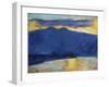 Sonnenaufgang am Gardasee. 1896-Lesser Ury-Framed Giclee Print