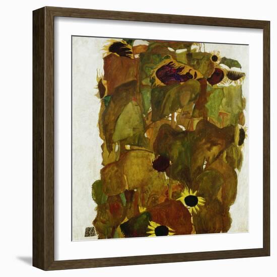 Sonnenblumen. 1911-Egon Schiele-Framed Giclee Print