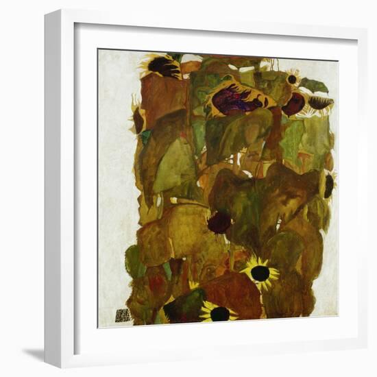 Sonnenblumen. 1911-Egon Schiele-Framed Giclee Print