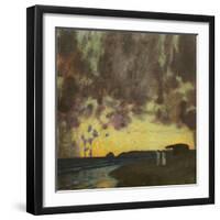 Sonnenuntergang am Meer-Franz von Stuck-Framed Giclee Print