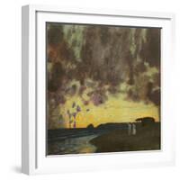 Sonnenuntergang am Meer-Franz von Stuck-Framed Giclee Print