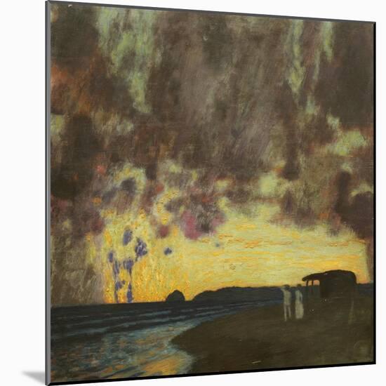 Sonnenuntergang am Meer-Franz von Stuck-Mounted Giclee Print