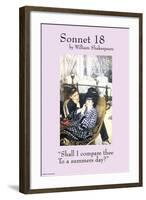 Sonnet 18; Last Evening-null-Framed Art Print