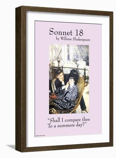 Sonnet 18; Last Evening-null-Framed Art Print