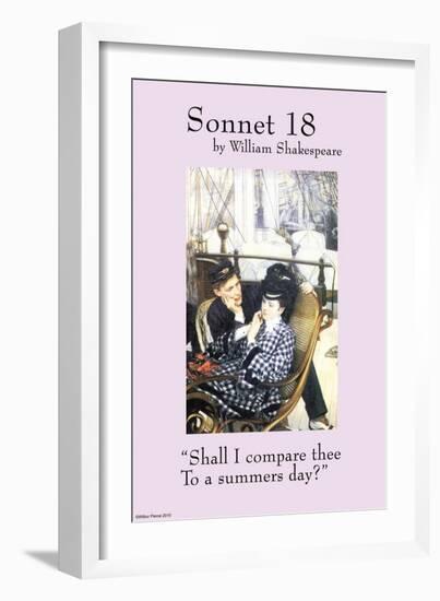 Sonnet 18; Last Evening-null-Framed Art Print