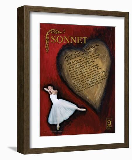 Sonnet Poetry Form-Jeanne Stevenson-Framed Art Print
