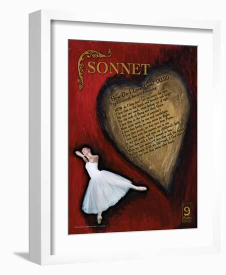 Sonnet Poetry Form-Jeanne Stevenson-Framed Art Print