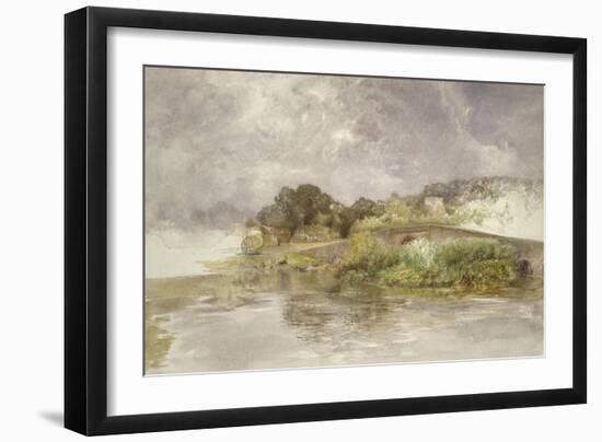 Sonning Bridge, C. 1882-Alfred William Hunt-Framed Giclee Print