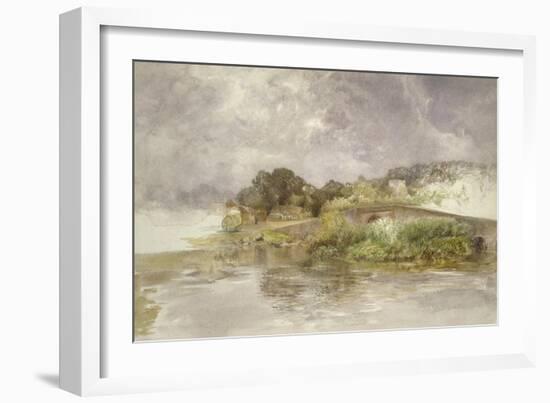 Sonning Bridge, C. 1882-Alfred William Hunt-Framed Giclee Print