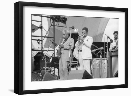 Sonny Stitt and Dizzy Gillespie, Capital Jazz, 1979-Brian O'Connor-Framed Photographic Print