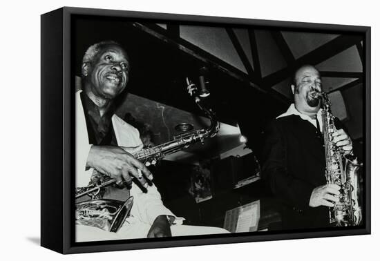 Sonny Stitt and Red Holloway Playing at the Bell, Codicote, Hertfordshire, 24 November 1980-Denis Williams-Framed Stretched Canvas