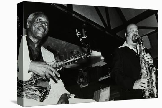 Sonny Stitt and Red Holloway Playing at the Bell, Codicote, Hertfordshire, 24 November 1980-Denis Williams-Stretched Canvas