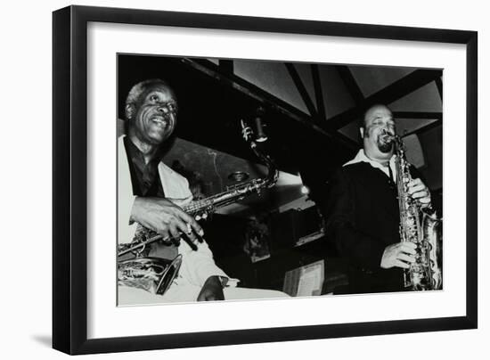 Sonny Stitt and Red Holloway Playing at the Bell, Codicote, Hertfordshire, 24 November 1980-Denis Williams-Framed Photographic Print