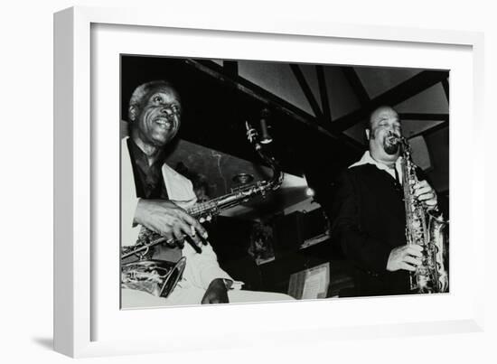 Sonny Stitt and Red Holloway Playing at the Bell, Codicote, Hertfordshire, 24 November 1980-Denis Williams-Framed Photographic Print