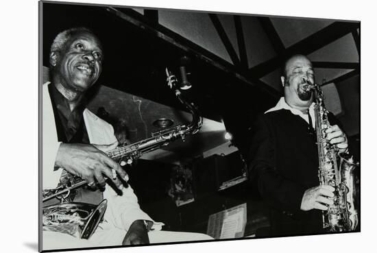 Sonny Stitt and Red Holloway Playing at the Bell, Codicote, Hertfordshire, 24 November 1980-Denis Williams-Mounted Photographic Print